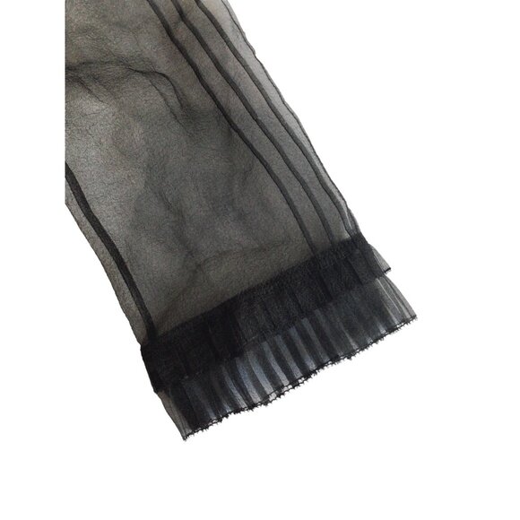 Marc Jacobs Embellished Neckline Sheer Long Sleeve Top in Black - Picture 5 of 5